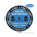 Customisierte soziale Distanzaufkleber Keep Distance Label halten